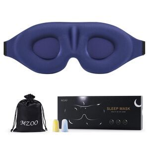 MZOO Sleep Mask for Side Sleeper Women Men, Eye Mask for Sleeping Light Blocking